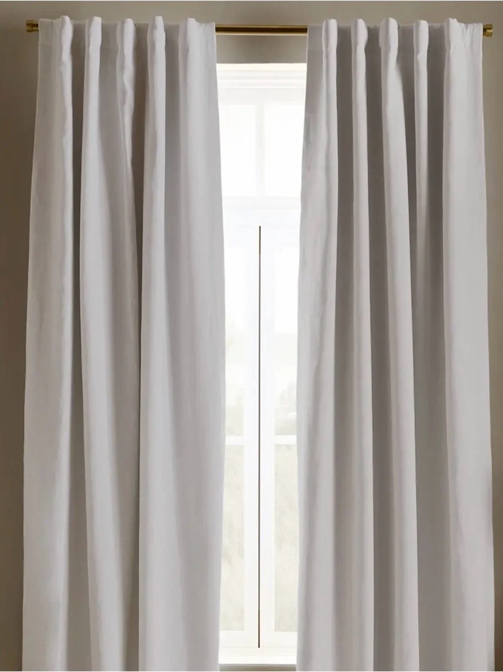 Quince Organic European Linen Room Darkening Curtain - Single Panel